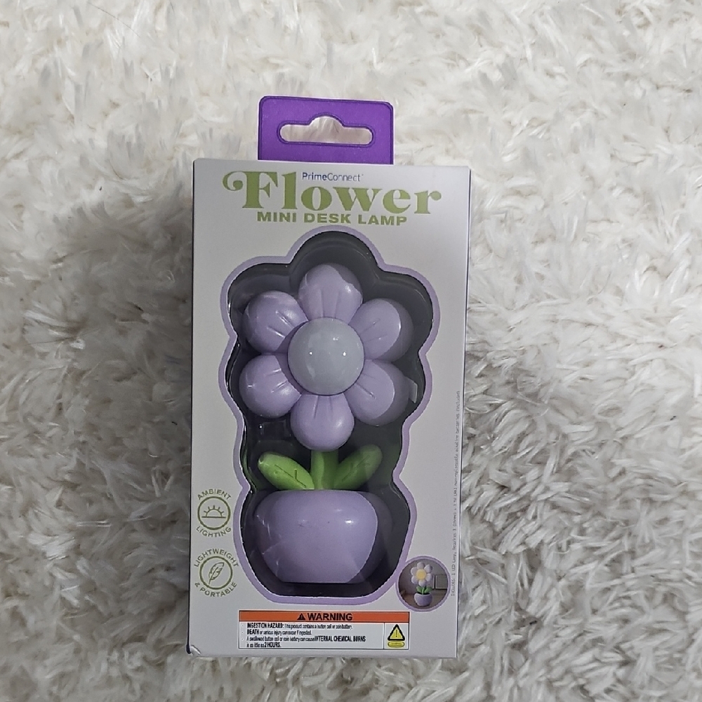 NEW🔥Purple Flower Mini Desk Lamp